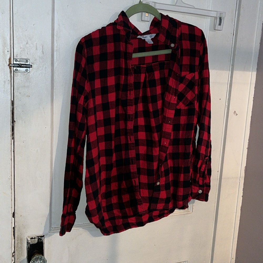 Old navy, buffalo plaid shirt, size large - Picture 3 of 4